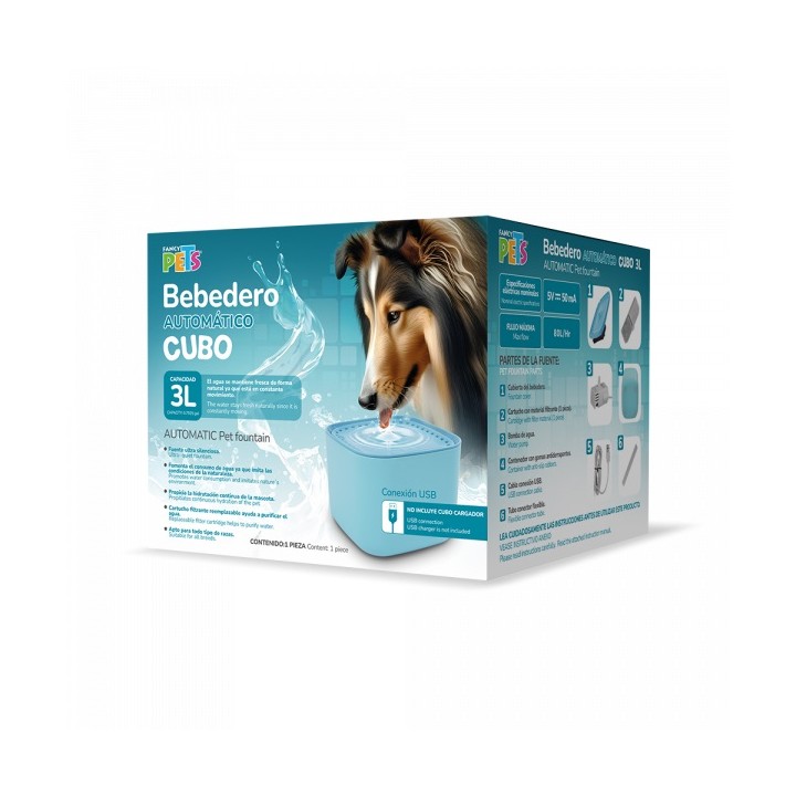 BEBEDERO FUENTE DE AGUA AQUA 3L