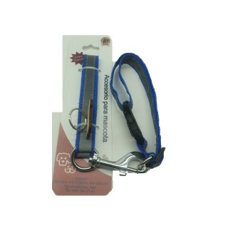 JUEGO CORREA Y COLLLAR MEDIANO REFLEJANTE CON PLAQUITA