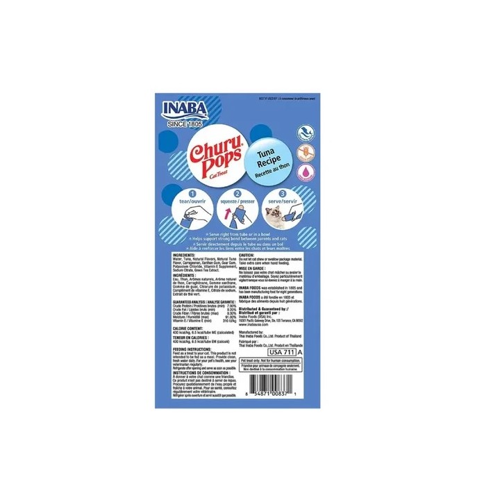 CHURU POPS ATUN GOLOSINA P/GATO 14GRS