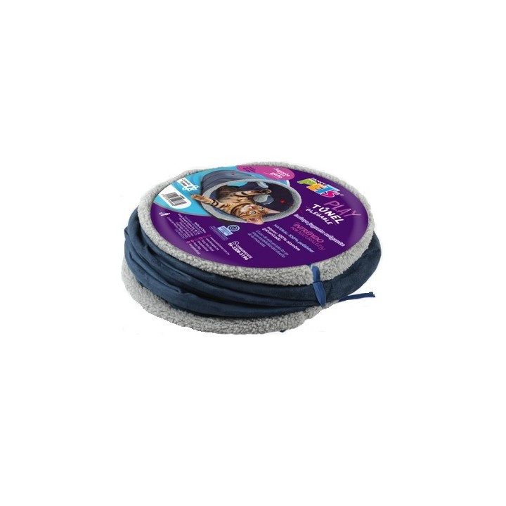 TUNEL PLEGABLE P/GATO AZUL