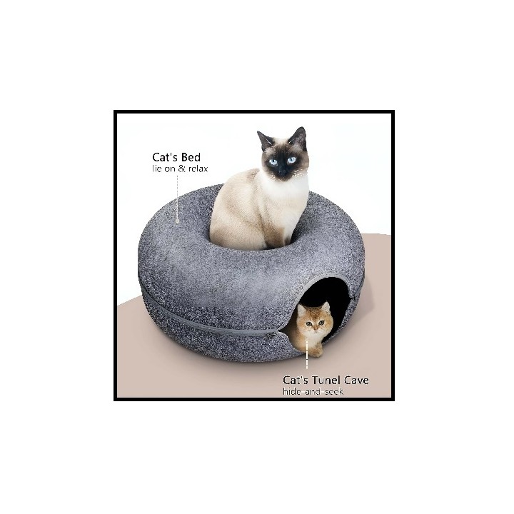 CUEVA DONA P/GATO CHICA GRIS OXFORD