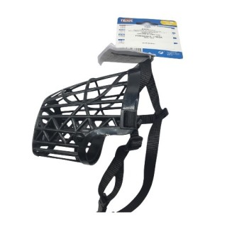 BOZAL PLASTICO TRIXIE M-L 26CM.