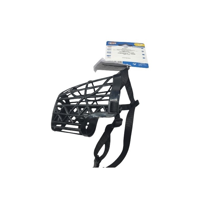 BOZAL PLASTICO TRIXIE M-L 26CM.